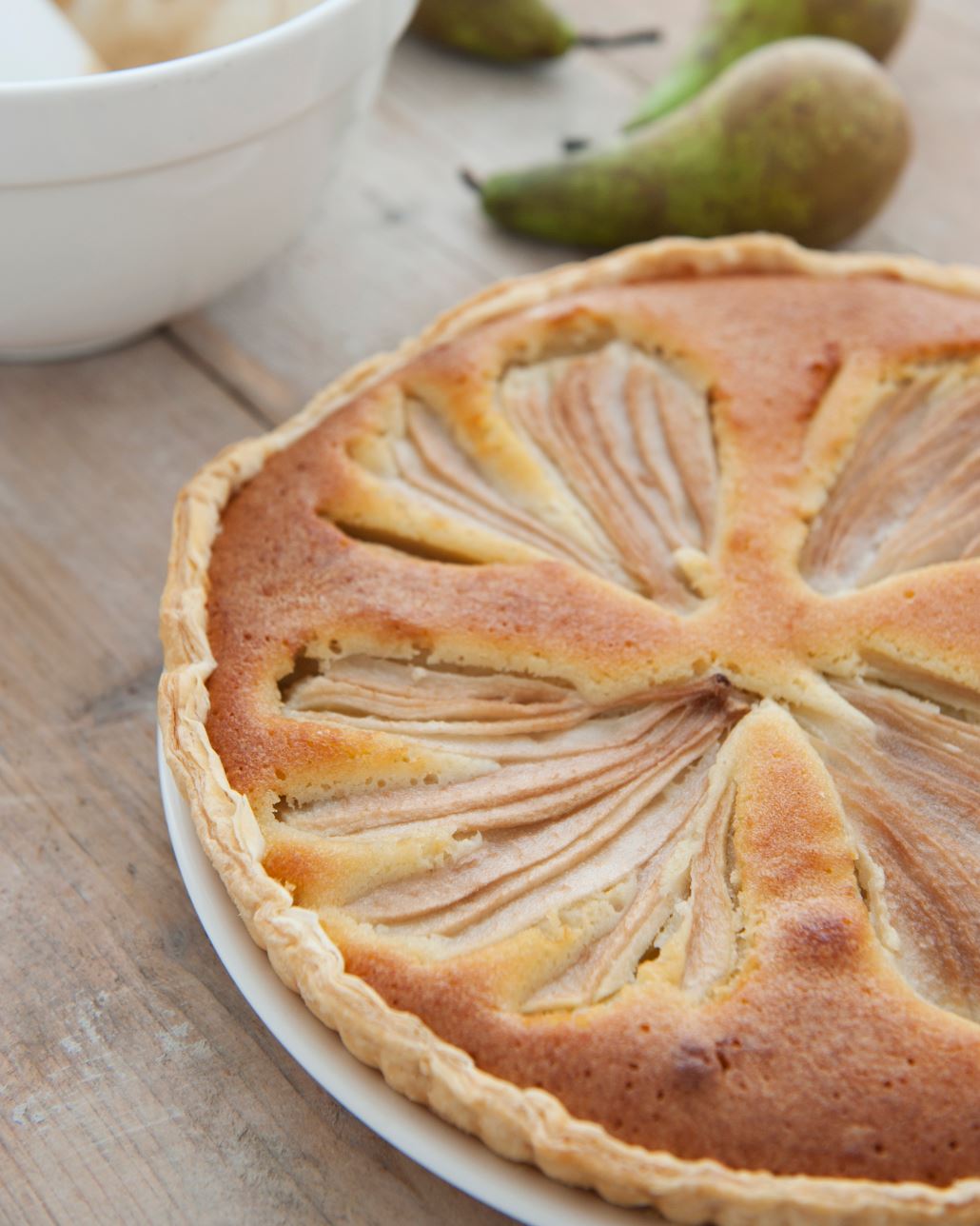 Tarte frangipane aux poires